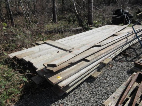 ASSORTED LENGTH 2'' X12'' WOOD BOARDS