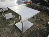 30'' X 36'' STAINLESS STEEL TABLE
