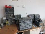 ASSORTED HARDWARE ORGANIZERS W/ HARDWARE
