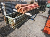 (9) PALLET RACK UPRIGHTS 24'' X 12' TALL & (16) 8' CROSSARMS