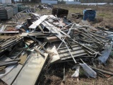 LOT OF SCRAP METAL & GONDOLA SHELVING