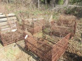 (6) WIRE METAL CRATES