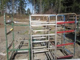 (5) METAL ROLLING RACKS