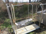 (2) METAL ROLLING RACKS