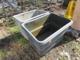 (2) PLASTIC ROLLING BINS