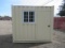2022 9' SHIPPING CONTAINER W/WINDOW, SIDE MAN DOOR & FORK POCKETS