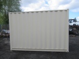 2022 12' SHIPPING CONTAINER W/FORK POCKETS ROLL-UP DOOR & LOCK & KEY