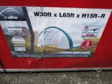 2022 SUIHE 30' X 65' X 15' DOME STORAGE SHELTER (UNUSED) IN CRATE