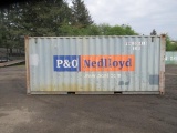 20' SHIPPING CONTAINER W/ FORK POCKETS