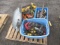 ASSORTED CORDED TOOLS (*SOME CUT), ASSORTMENT OF NON CORDED TOOLS, ASSORTMENT OF HAND HELD PIPE