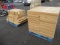 (2) PALLETS OF WOOD SHELVING