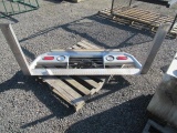 ALUMINUM TRUCK HEADACHE RACK W/ BRAKE & REVERSE LIGHTS, AMBER FLASHING LIGHTS W/ ARROWSTIK CODE 3