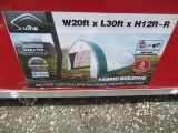 2022 SUIHE 20' X 30' X 12' DOME STORAGE SHELTER (UNUSED) IN CRATE