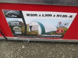 2022 SUIHE 20' X 30' X 12' DOME STORAGE SHELTER (UNUSED) IN CRATE