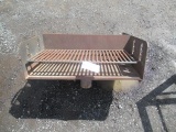 METAL DOUBLE SIDED PARK WOOD / CHARCOAL FIRED GRILL