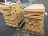 (2) PALLETS OF WOOD SHELVING