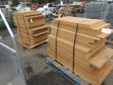 (2) PALLETS OF WOOD SHELVING