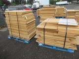 (2) PALLETS OF WOOD SHELVING