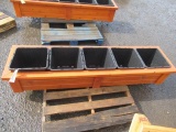 5 COMPARTMENT CEDAR PLANTER BOX