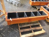 5 COMPARTMENT CEDAR PLANTER BOX