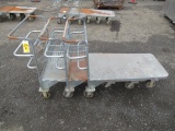 (3) FLAT TOP MATERIAL CARTS