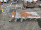 (3) FLAT TOP MATERIAL CARTS