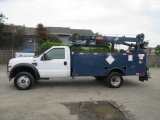 2009 FORD F550 4X4 IMT CRANE TRUCK