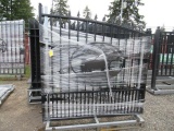 2022 GREATBEAR 14' BI-PARTING IRON GATE W/ OX ARTWORK