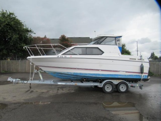 ***PULLED - NO TITLE***BAYLINER 2458 CABIN CRUISER BOAT