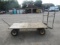 METAL CART W/WOOD FLOOR