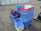 PALLET OF PLASTIC TOTES & CRATES