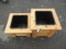 (2) SINGLE SLOT CEDAR PLANTER BOXES