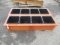 (2) 4 SLOT CEDAR PLANTER BOXES