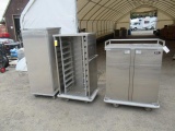 (3) FOOD TRAY CARTS