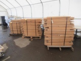 (3) PALLETS OF ASSORTED WOOD SHELVING