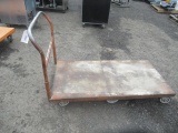 METAL FLAT TOP ROLLING CART