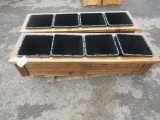 (2) 4 SLOT CEDAR PLANTER BOXES