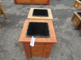 (2) SINGLE SLOT CEDAR PLANTER BOXES