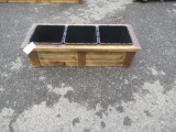 (1) 3 SLOT CEDAR PLANTER BOX