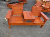 DOUBLE SEAT CEDAR BENCH