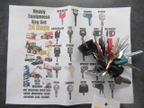 HEAVY EQUIPMENT KEY SET W/(24) KEYS