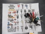 HEAVY EQUIPMENT KEY SET W/(24) KEYS