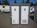 2022 BASTONE PORTABLE BATHROOM W/ (2) SEPRATE STALLS (UNUSED)