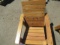 (2) CEDAR PATIO CHAIRS