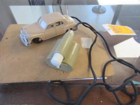 VINTAGE BATTERY POWERED REMOTE CONTROLLED CAR