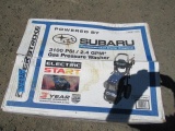 SUBARU POWERSTROKE 3100PSI GAS PRESSURE WASHER, ELECTRIC & PULL START (NEW IN BOX, UNUSED)