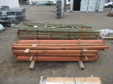 PALLET RACKING- (6) ASSORTED UPRIGHTS & (22) CROSSARMS