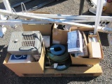 ROOF RACK, SMALL TABLE, (3) FIRE EXTINGUISHERS, LIGHTS AND FIXTURES, HEATER, GAS PIPING & FITTINGS,