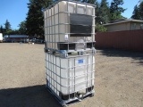 (2) 275 GAL POLY TANKS IN METAL CRATES