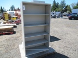 (1) METAL 36 X 65 X 15 BOOK SHELF 5 TIERS